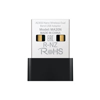Mercusys MA20N AC650 Nano USB WiFi Adapter - Dual Band 5GHz 2.4GHz Mercusys MA20N AC650 Nano USB WiFi Adapter - Dual Band 5GHz 2.4GHz